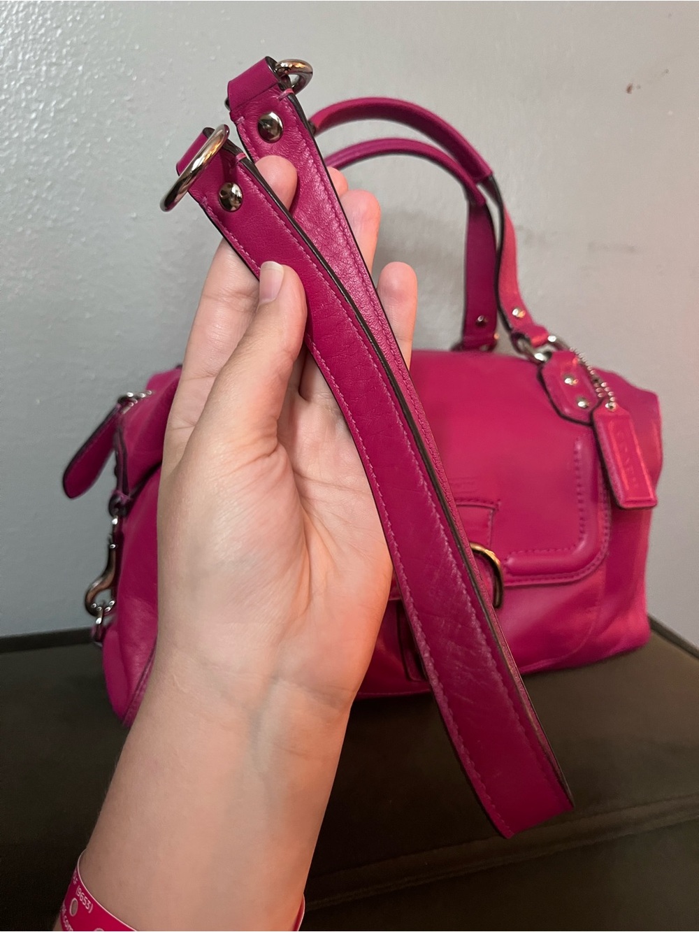 Coach Campbell pink Satchel F24690 - Picture 4 of 16